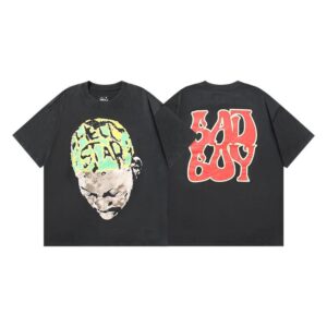 Kakobuy Hellstar American hipster high street washed old vintage print t-shirt