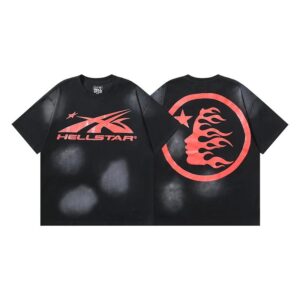 Kakobuy Hellstar American hipster high street washed old vintage print t-shirt