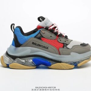 Kakobuy BALENCIAGA 2nd generation ins heightened daddy shoes Blue Red