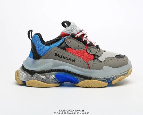 Kakobuy BALENCIAGA 2nd generation ins heightened daddy shoes Blue Red