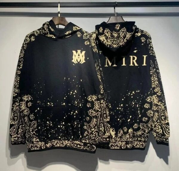 Kakobuy Amiri Logo Print Ink Splash Hoodie Multicolor Collection