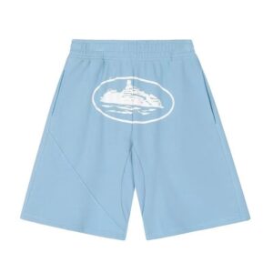 Kakobuy Corteiz logo print multicolor terry shorts
