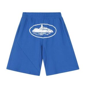Kakobuy Corteiz logo print multicolor terry shorts