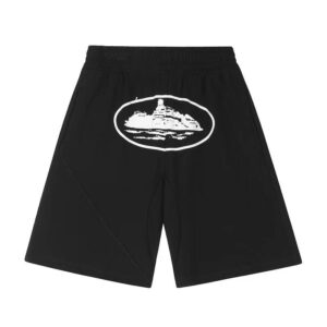 Kakobuy Corteiz logo print multicolor terry shorts