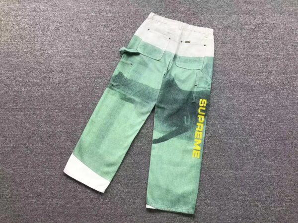 Kakobuy supreme painted high street jeans