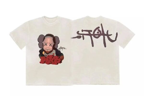 Kakobuy TravisScott&KAWS Portrait Doll T-Shirt