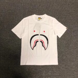 Kakobuy BAPE Classic Shark Mouth Couple's Printed Short Sleeve T-Shirt