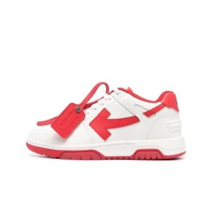 Kakobuy off-whtitle Arrowhead Symbol Vintage Sneakers White-White Red