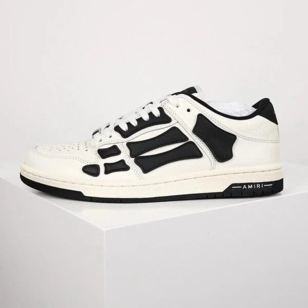 Kakobuy AmiriSkeleton Low-Skel top Sneakers white-faced black bones