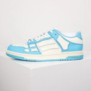 Kakobuy AmiriSkeleton Low-Skel top Sneakers North Carolina Blue Bone