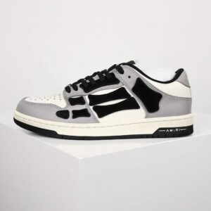 Kakobuy AmiriSkeleton Low-Skel top Sneakers gray black bones