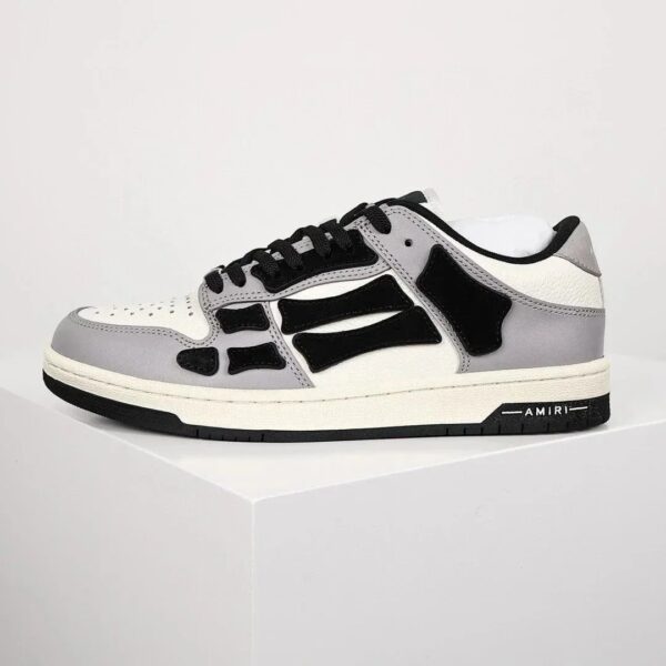 Kakobuy AmiriSkeleton Low-Skel top Sneakers gray black bones