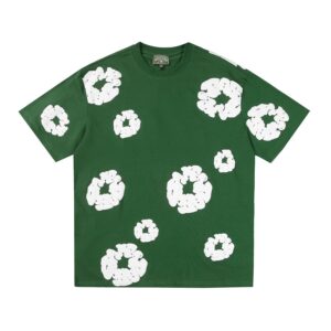 Kakobuy DENIM TEARS Foam Print High Street Short Sleeve Green