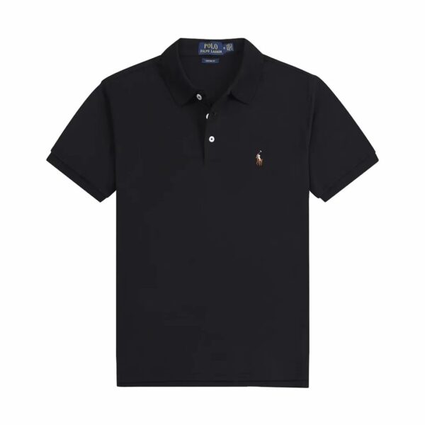 Kakobuy Ralph Lauren Henley Collar Embroidered Logo T-Shirtblack