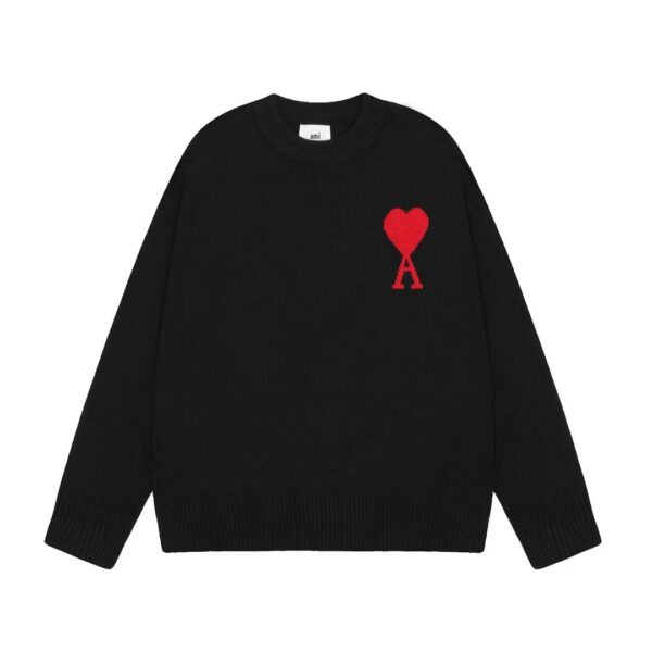 Kakobuy Ami Big Heart Classic Jacquard Sweater