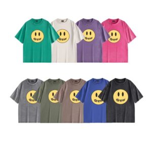 Kakobuy Drewhousetee smiley face cotton short sleeve T-shirt