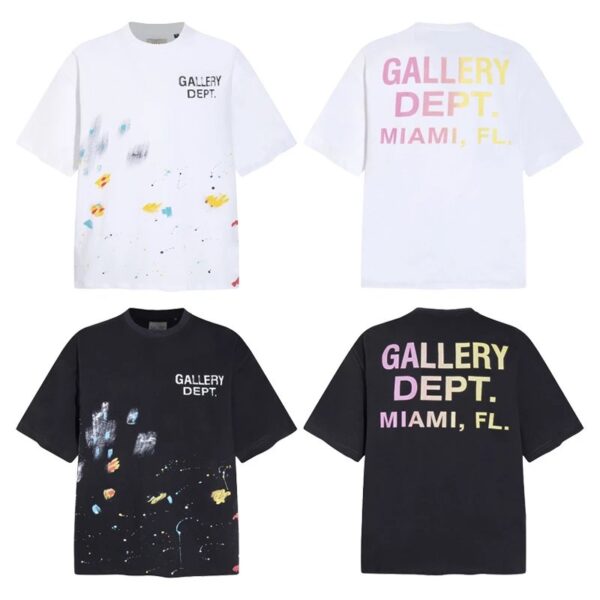 Kakobuy GalleryDeptTee Miami limited edition hand drawn ink graffiti t-shirt