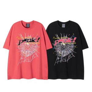 Kakobuy Sp5der cotton short sleeve T-shirt printed spider web logo
