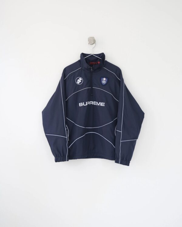 Kakobuy Supreme ReflectivePipingPullover3M blue