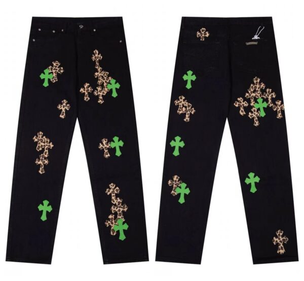 Kakobuy Chrome Hearts Cross Denim Patch Jeans