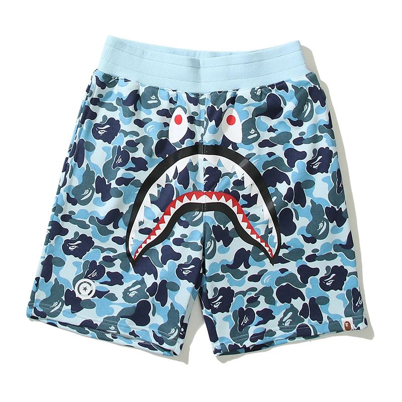 Kakobuy bape shark camouflage casual shorts