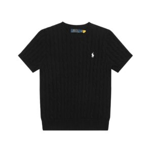 Kakobuy Ralph Lauren Embroidered Pony Logo Cable-Knit Round Neck Sweater