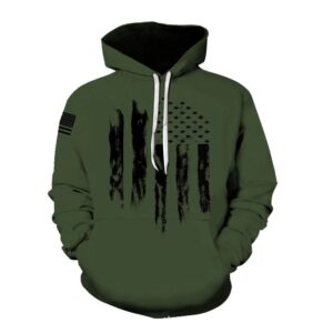 Kakobuy New 3D printed American flag pattern fashion sweatshirt