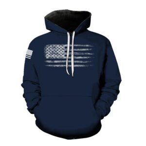 Kakobuy New 3D printed American flag pattern fashion sweatshirt