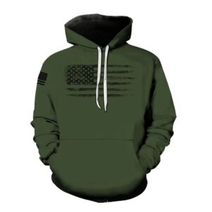 Kakobuy New 3D printed American flag pattern fashion sweatshirt