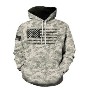 Kakobuy New 3D printed American flag pattern fashion sweatshirt