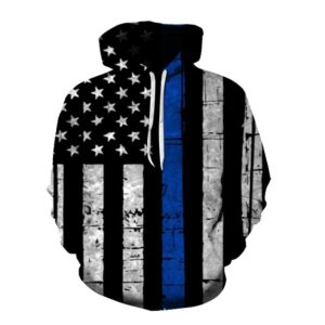 Kakobuy New 3D printed American flag pattern fashion sweatshirt