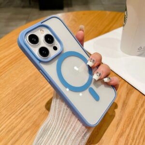 Kakobuy Apple Transparent Magnetic Electroplated Frame Phone Case