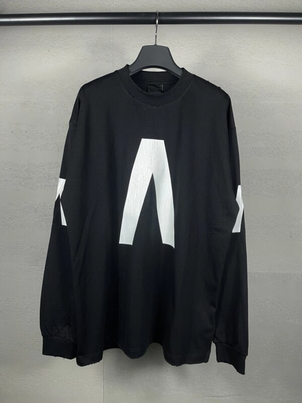 Kakobuy Balenciaga High Version 2025 Archive Collaboration Cracked Print Washed Distressed Long Sleeve