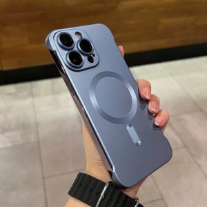 Kakobuy Metal paint frameless magnetic iPhone case