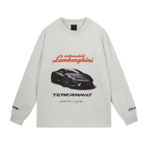 Kakobuy Balenciga ✘Lamborghini Sports car logo direct-print long-sleeved shirt