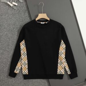 Kakobuy Burberry Classic Check Crewneck Sweatshirt Black