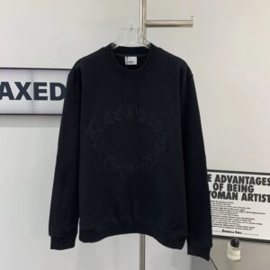 Kakobuy Burberry Embroidered Wheat Logo Sweatshirt