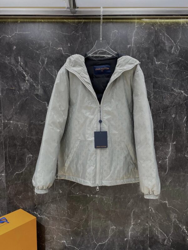 Kakobuy Louis Vuitton Full Flower Logo Printed Down Jacket