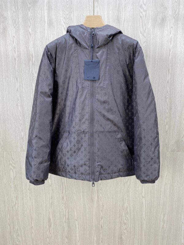 Kakobuy Louis Vuitton Full Flower Logo Printed Down Jacket