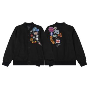 STUSSY Fall/Winter 2024 New Arrivals Classic Streetwear Print Stand Collar Zipper Spring