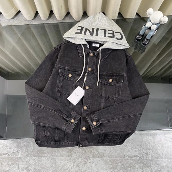 Celine  Fall/Winter 2025 New Arrival Unisex Hooded Denim Jacket