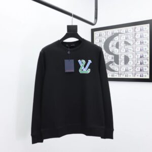 LOUIS VUITTON Colorful Logo Hoodie in Black