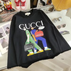 Gucci Black Illustration Series Streetwear Sweatshirt