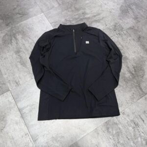 KOLON SPORT Functional Black Warrior Half-Zip Hoodie
