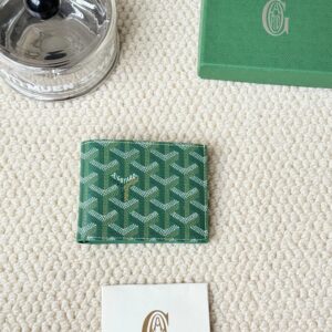 Goyard Y-Stitch Green Wallet - French Vintage Commuter Style