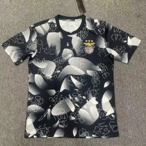 Benfica 23/24 Special Edition - Black & White Geometric Short-Sleeve T-Shirt