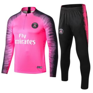 PSG Pink & Black Patchwork Long-Sleeve Tapered Training Set