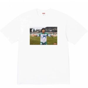Supreme Soccer Classic Moment Retro White Short-Sleeve T-Shirt