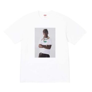 Supreme White Character Print Oversized Crew Neck T-Shirt
