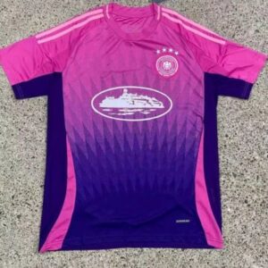 Stussy Jersey Ship Print Pink-Purple Gradient Stripe Short-Sleeve T-Shirt